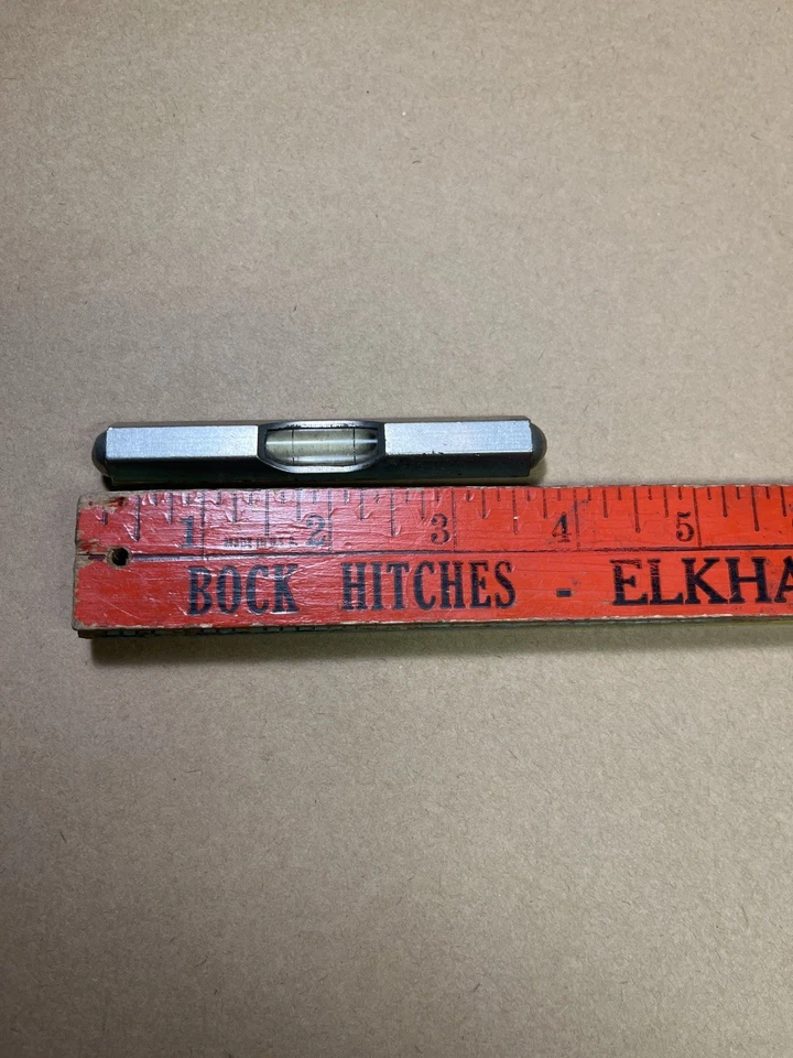 Stanley Pocket Level New Britain Conn Hexagonal Nickel Plated - Image 1 of 4