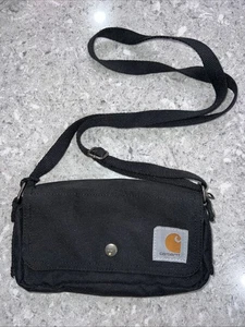 Carhartt Horizontal Crossbody Pouch Bag Outdoor Purse 9x5 - Black - Picture 1 of 5