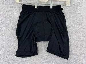 Cycling Shorts Mens 26 Black Padded Nylon Spandex Blend Chamois - Picture 1 of 16