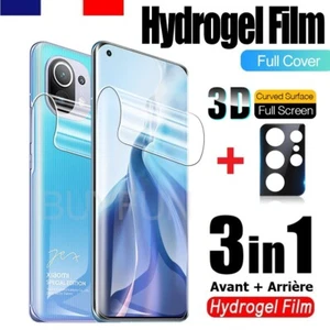 Film Hydrogel + 3D Protège Caméra Xiaomi Mi Redmi Note 13 12 11 10 10S Pro Ultra - Imagen 1 de 12