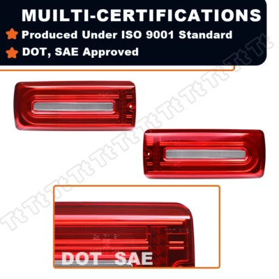 LED Tail Brake Lights For 1999-2018 Mercedes Benz G-Class W463 G500 G550 G63 AMG - Image 1 of 4