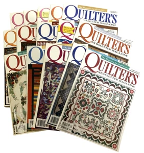 Quilter's Newletter Magazine Lot of 15 2001 2002 2003 all are acceptable to good - Picture 1 of 20