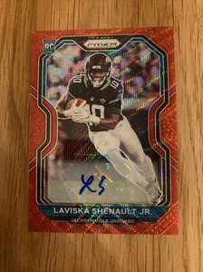 Laviska Shenault jr /149 Auto RED WAVE Rookie 2020 Prizm 350 JAGUARS Signature - Bild 1 von 4
