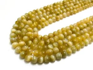 AAA Perline pietre preziose rotonde lisce lucide occhio di tigre dorato naturale 6 mm - RN12G - Foto 1 di 4