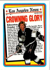Wayne Gretzky 1990-91 Topps #3a Los Angeles Kings Near Mint or Better - Picture 1 of 2