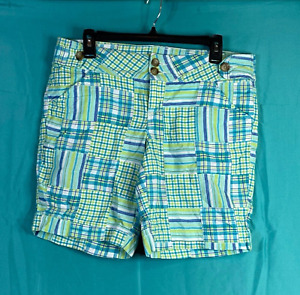 Grane Womens Shorts Multicolor Size 11 Juniors Plaid Cotton Pockets  Casual