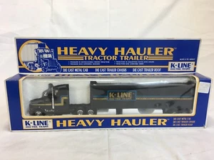 K-LINE ELECTRIC TRAINS DIE CAST HEAVY HAULER TRACTOR TRAILER in ORIGINAL BOX - Picture 1 of 12