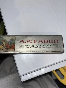 A.W. FABER "CASTELL" DRAWING DRAFTING PENCIL TIN Bavaria, Germany OLD Vintage - Picture 1 of 7