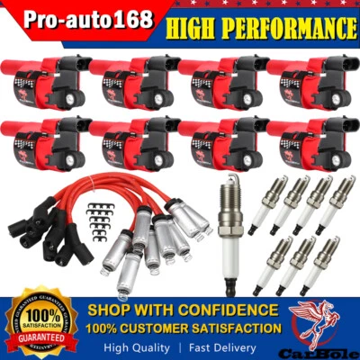 8 Pack Round Ignition Coils & Spark Plugs & Wires For Pontiac G8 2008 2009 UF414 — 第 1/4 张图片
