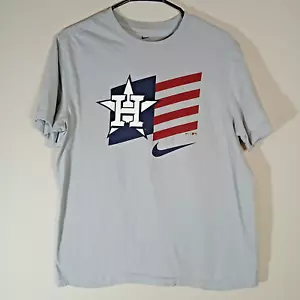 Nike Houston Astros Baseball Grey T-Shirt Texas Flag Men's Size Medium AA034 - Picture 1 of 8