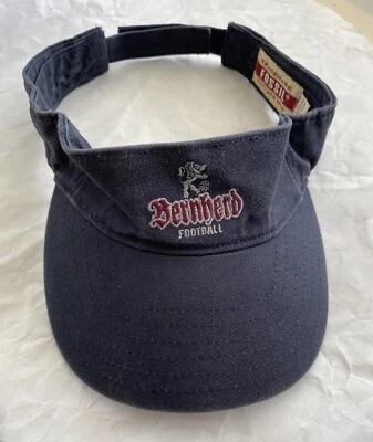 Vintage Fossil Navy Visor Hat Cap - Bernherd Football - One Size - 100% Cotton - Image 1 of 4
