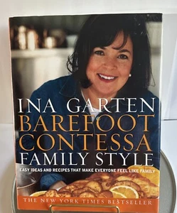 INA GARTEN- BAREFOOT CONTESSA- FAMILY STYLE COOKBOOK- NEW YORK TIMES BESTSELLER - Picture 1 of 10