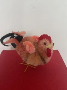 Vintage Easter Chenille Rooster Wire Feet - Picture 1 of 5