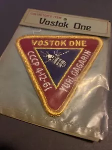 Parche coser Yuri Gagarin vintage Vostok One CCCP 4-12-61 - Imagen 1 de 3