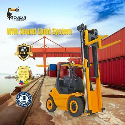 LESU Hydraulic RC Painted Assembled Forklift Truck 1/14 Transfer Car RTR Sound - Image 1 of 4