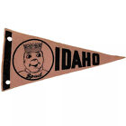 VTG 1960s Idaho Mini Pennant ID King Spud Potato Tourist Souvenir Flag Banner