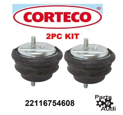 OEM CORTECO Engine Motor Mount Mounts 2 pieces Fits BMW 525i, 528i, 530i  - Image 1 of 2