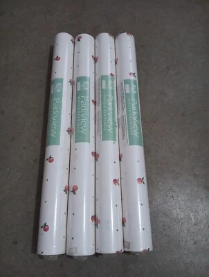 4 Parkview Designs Wallcoverings Pattern  Apple's & Diamonds 56 sq ft Each N.O.S - Image 1 of 4