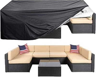 Patio Furniture Cover Waterproof Outdoor Sectional Sofa Set Covers Heavy Duty - Image 1 of 4
