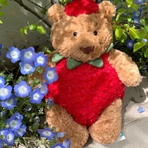 NWT Jellycat Bartholomew Bear Strawberry Limited Release - Picture 1 of 6