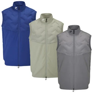 Stuburt Mens Padded Gilet Golf Vest Dunlin Full Zip Sleeveless Jacket Bodywarmer - Picture 1 of 6