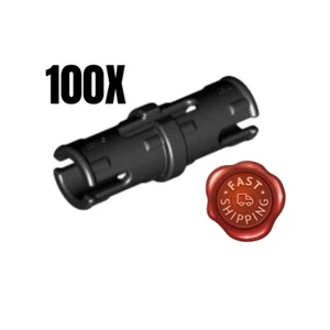 LEGO 100 x Technik Verbinder kurz schwarz Black Technic Pin Friction Ridges 2780 - Bild 1 von 2