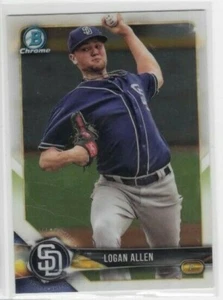 Logan Allen 2018 Topps Bowman Chrome Prospect #BCP99 San Diego Padres - Imagen 1 de 1