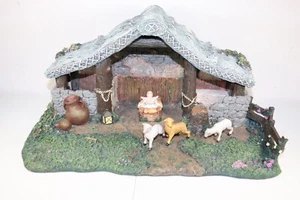 Thomas Kinkade 2002 Hawthorne Village STAR OF HOPE CRECHE Nativity Stable - Imagen 1 de 7