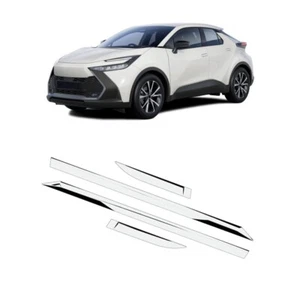 4Pcs Door Side Sill Molding Trims Guard Cover Fit for All New Toyota CHR 2024+ - Picture 1 of 3