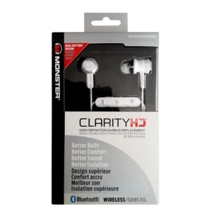 Monster Clarity HD In-Ear Kopfhörer HD Bluetooth Stereo Headset, white, Blister - Bild 1 von 1