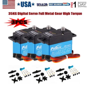 3PACK 35KG 180° Metal Gear Digital Servo HIGH TORQUE & SPEED RC Car Boot Servo - Picture 1 of 9
