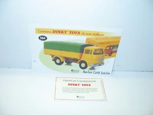 1 Spina + Certif. Dinky Toys Atlas Repro Rif. 584, Berliet Gak Carro Armato - Foto 1 di 1