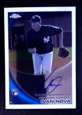 2010 Topps Chrome Ivan Nova #214 Rookie Auto RC - Image 1 of 2