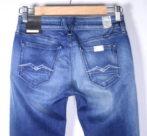 REPLAY New ROSE WX613 Blue SKINNY JEANS | W24 L32 | Stretchy denim - Picture 1 of 11