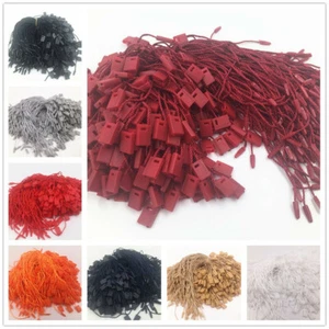 1000 STCK. Kleideranhänger quadratisches Ende Hängeetikett Schnurverschluss Etikettierzubehör - Bild 1 von 29