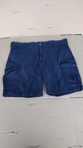 Izod Salzwasser Shorts Herren 40 blau Cargo Chino vorne flach Stretch 10,5 Schrittlänge - Bild 1 von 4