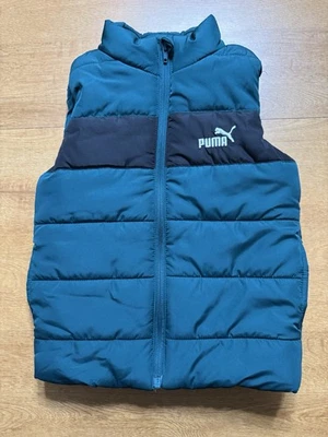 Chaleco Hinchado Puma Niño, Cazador Verde Y Negro, Talla 6 Foto 1 de 4