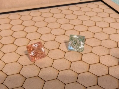 X-Wing Official Promo Worlds Glitter Sparkle Dice FFG AMG 2024 - Pair - Image 1 of 3