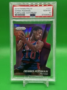 2014-15 Panini Prizm Dennis Rodman Purple Die-Cut PSA 10 #237 Pistons POP 1 🔥 - Bild 1 von 2