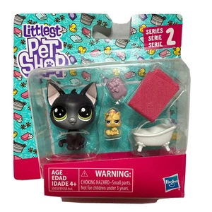 Littlest Pet Shop Mommy and Baby Jade Catkin #74 KittyLina Snapper #75 - Imagen 1 de 9