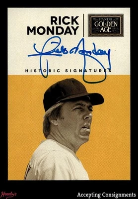 2014 Panini Golden Age Historic Signatures #RMO Rick Monday AUTO - Image 1 of 2