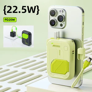 22.5W Power Bank 20000mAh Energy Storage Wireless Charger Portable with Stand - Foto 1 di 20