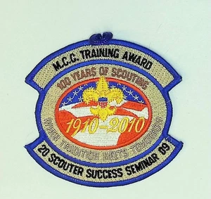 Parche de entrenamiento Boy Scout 100 años de exploración 1910-2010 - Imagen 1 de 2