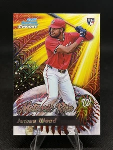 James Wood 2025 Bowman Chrome Meteoric Rise RC Mojo Refractor #MR-5 Nationals - Picture 1 of 2