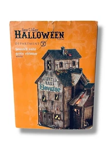 Dept 56 Snow Village Halloween Haunted Rails Grain Elevator Orig Box Tested - Picture 1 of 19