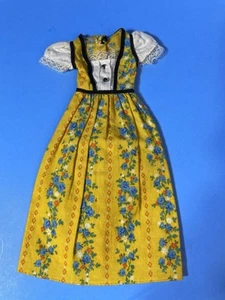 Vintage 1972 Barbie Francie Doll Outfit #3366 PRETTY FRILLY Floral Peasant Dress - Picture 1 of 2