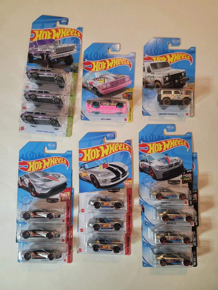 风火轮 zamac 批量 Nova El Camino 福特 GT 宝马 M3 GT2 路虎 Viper — 第 1/1 张图片