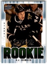 2008-09 Upper Deck MVP B.J. Crombeen Rookie #356 Dallas Stars