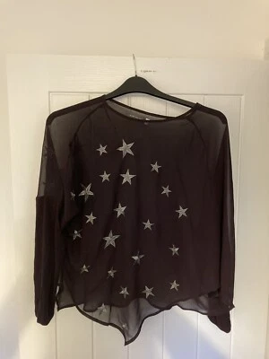 Mint Velvet Embroidered Stars Top (UK10) - Image 1 of 4