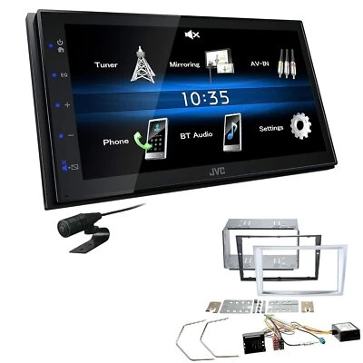 JVC Autoradio Touchscreen Bluetooth für Opel Astra H matt chrome inkl Canbus - Bild 1 von 4